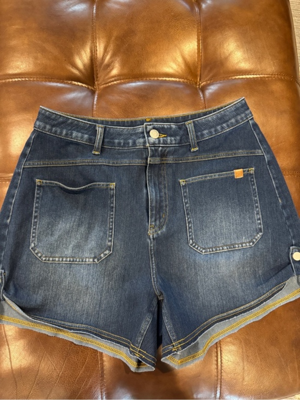 HALARA Dark Indigo Denim Shorts